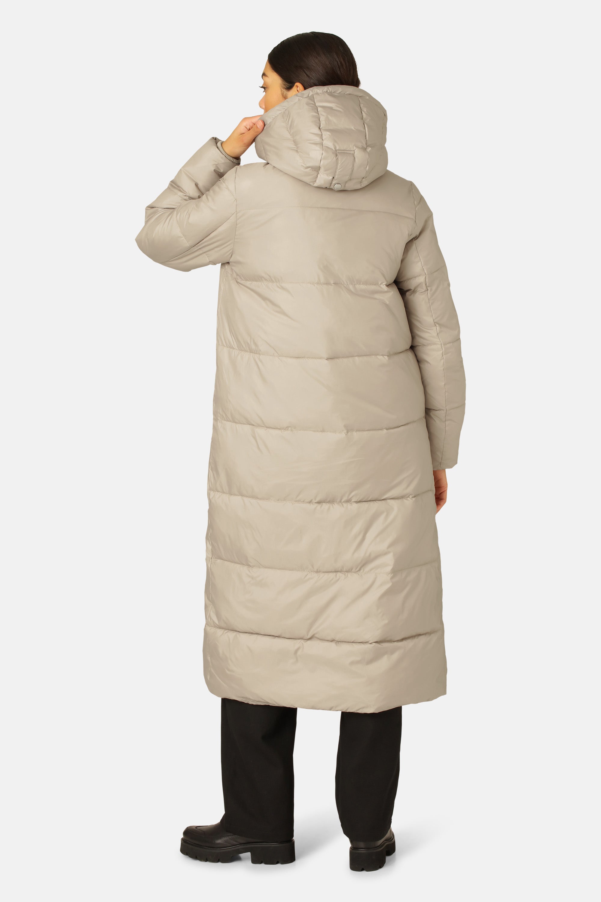 Ilse Jacobsen Hornbæk Outerwear Padded Long Coat Coat 163 Cobblestone